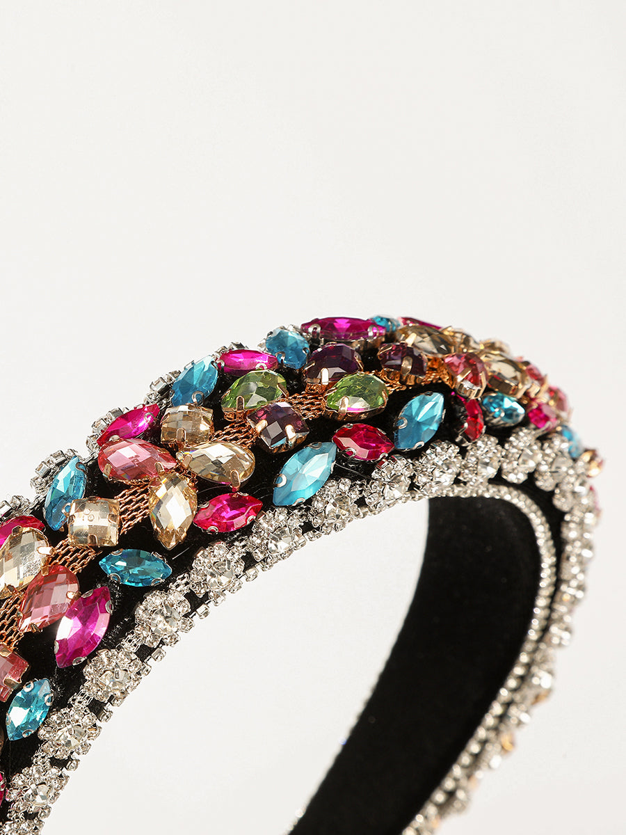 Padded Baroque Rhinestone Headband｜Awaytr®