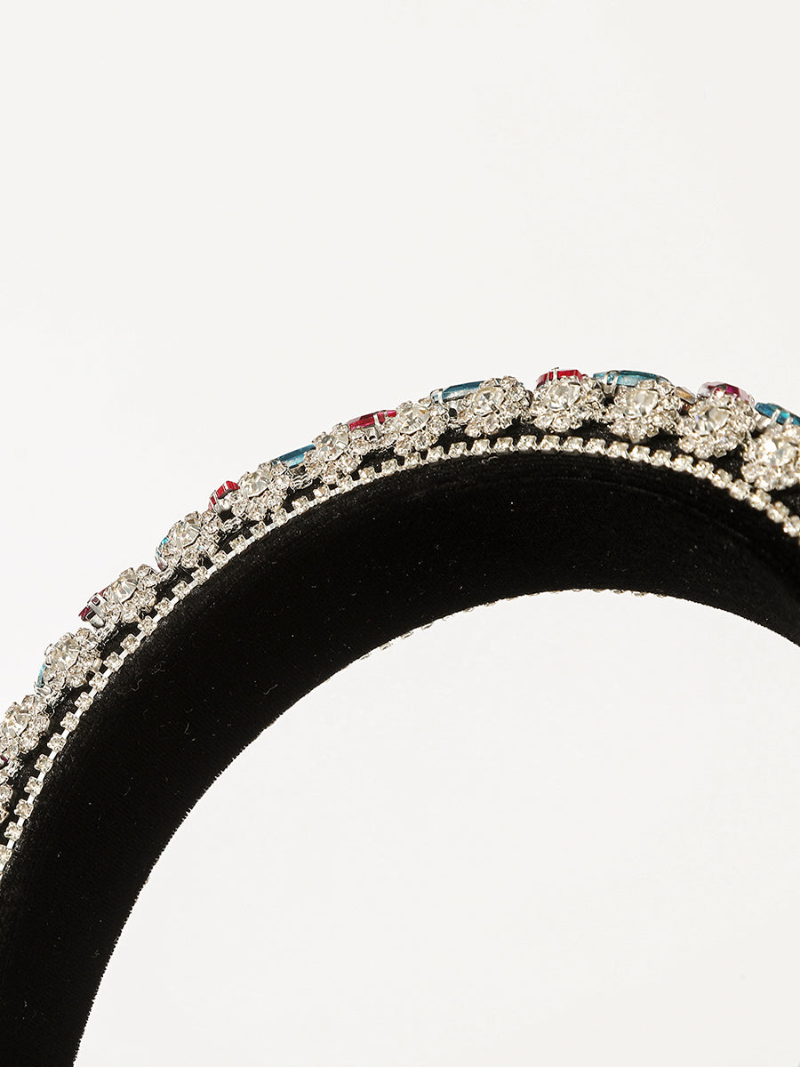 Padded Baroque Rhinestone Headband｜Awaytr®