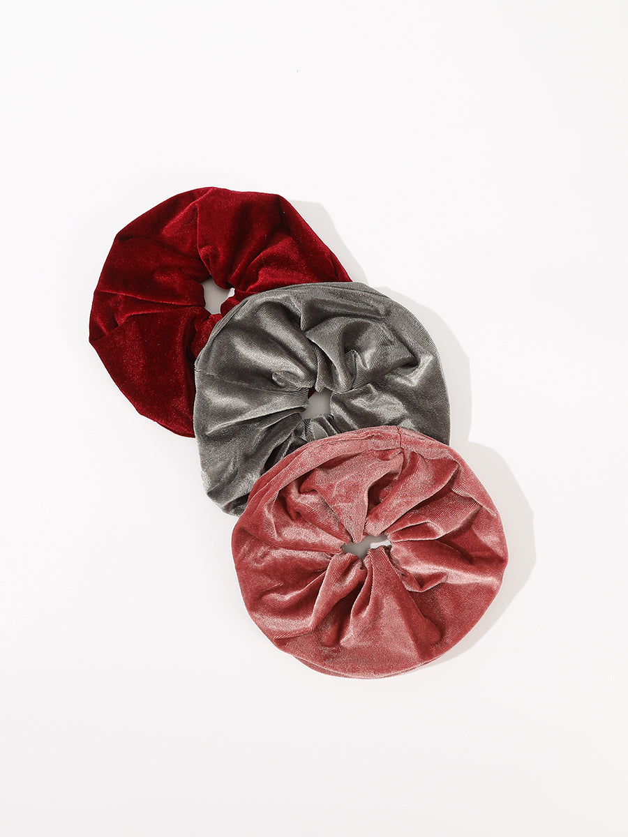 Oversized Velvet Large Intestine Scrunchies (3 Pcs)｜Awaytr®