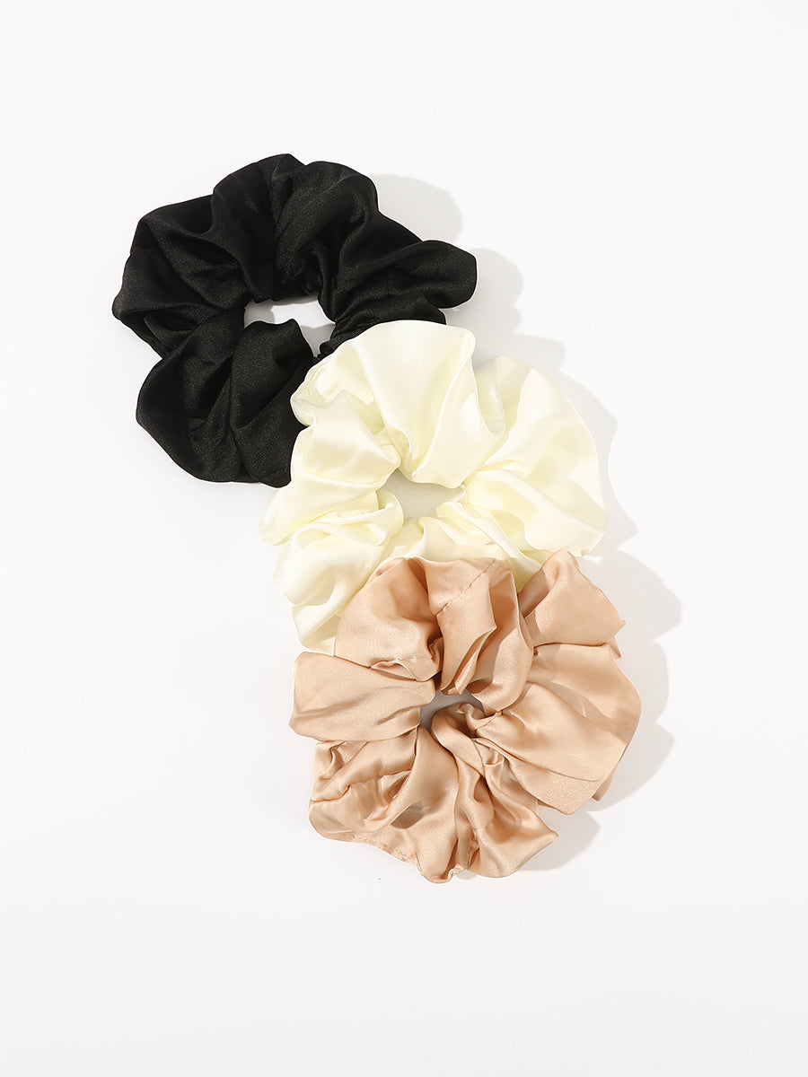 Solid Color Satin Scrunchies (3 Pcs)｜Awaytr®