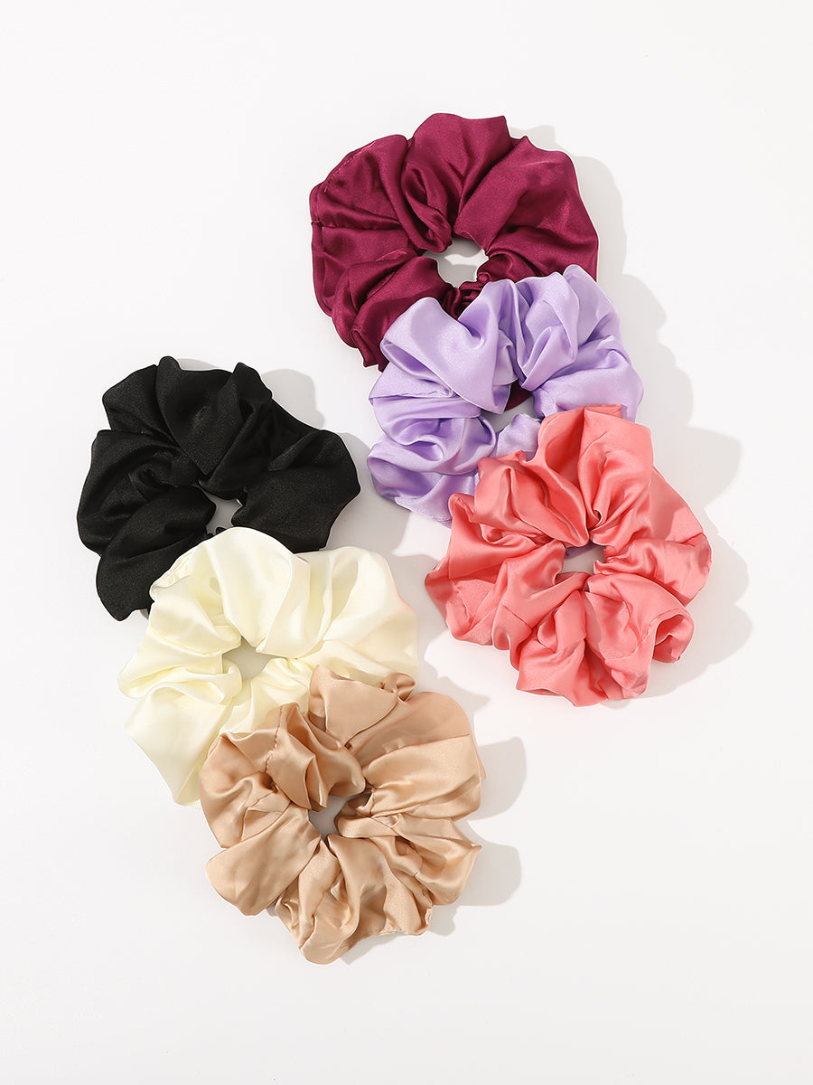 Solid Color Satin Scrunchies (3 Pcs)｜Awaytr®