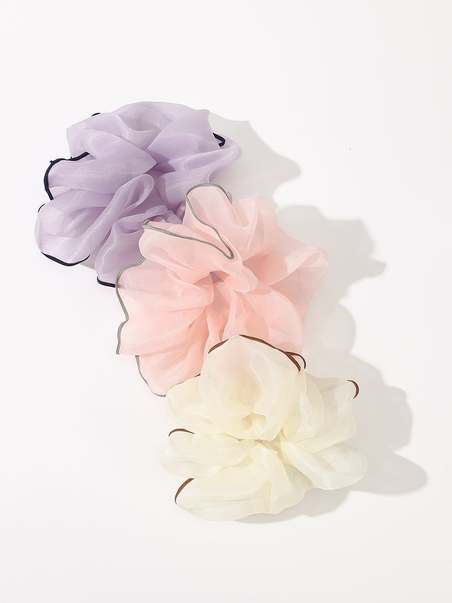 Solid Color Organza Scrunchies (3 Pcs)｜Awaytr®