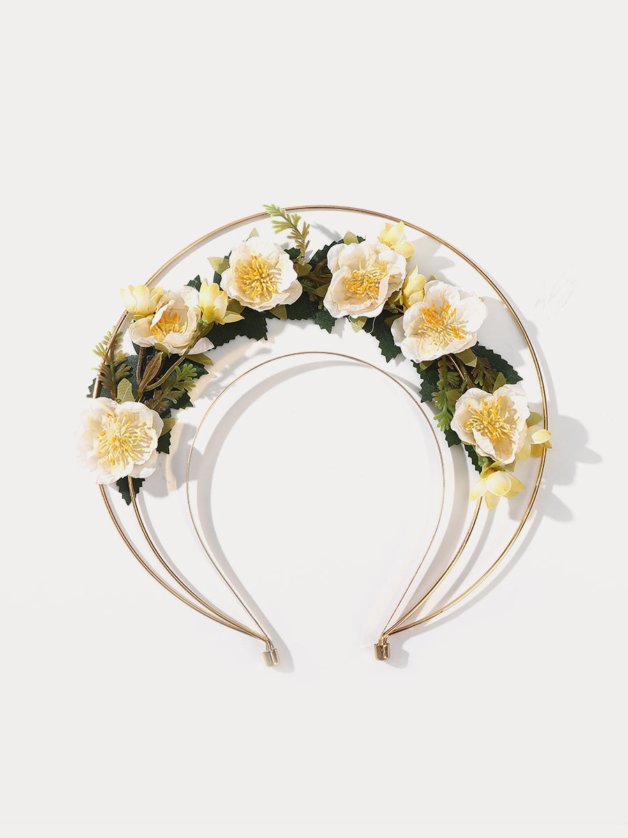 Three-layer Halo Flower Wreath Headband｜Awaytr®