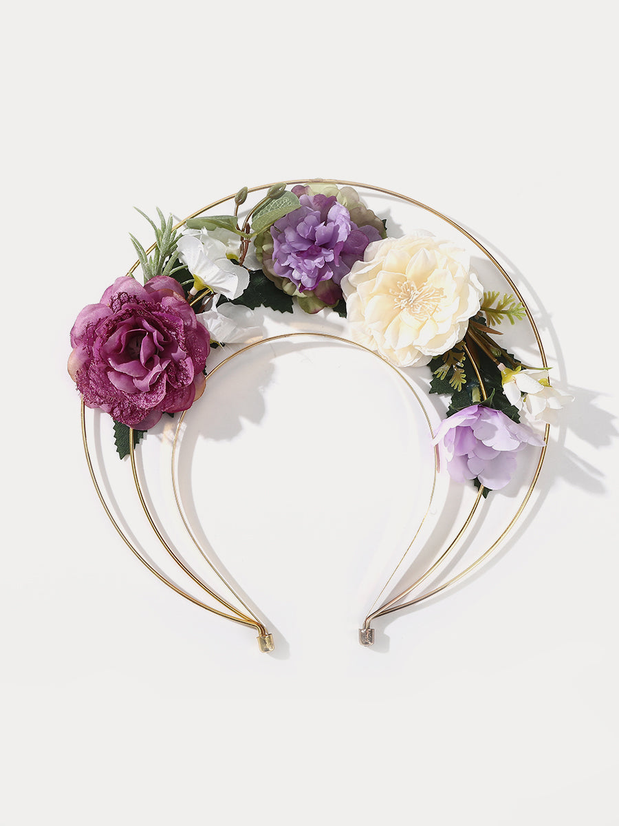 Three-layer Halo Flower Wreath Headband｜Awaytr®