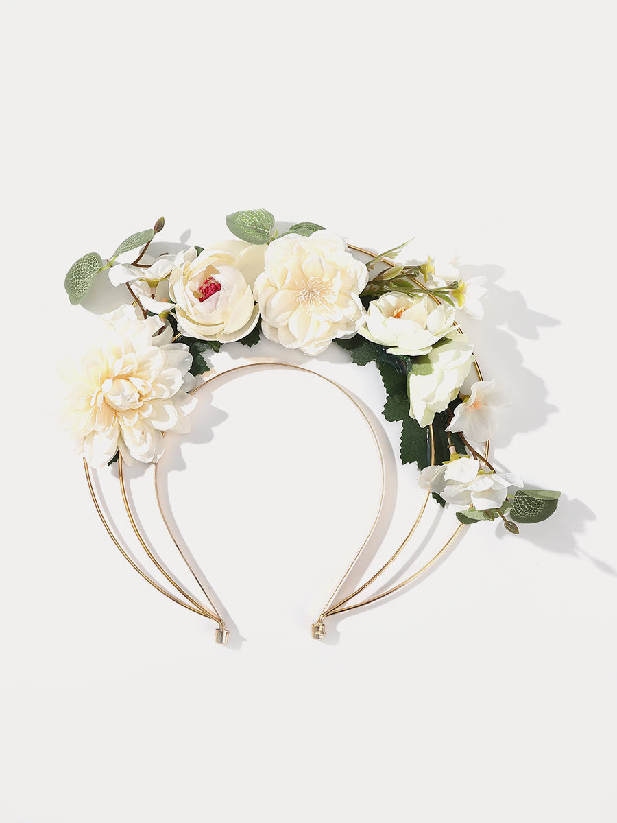 Three-layer Halo Flower Wreath Headband｜Awaytr®