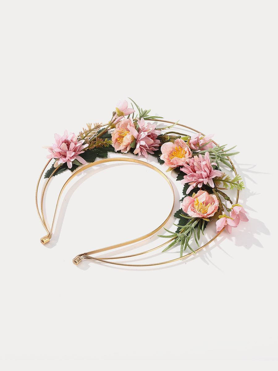 Three-layer Halo Flower Wreath Headband｜Awaytr®