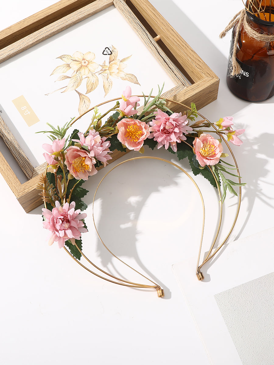 Three-layer Halo Flower Wreath Headband｜Awaytr®