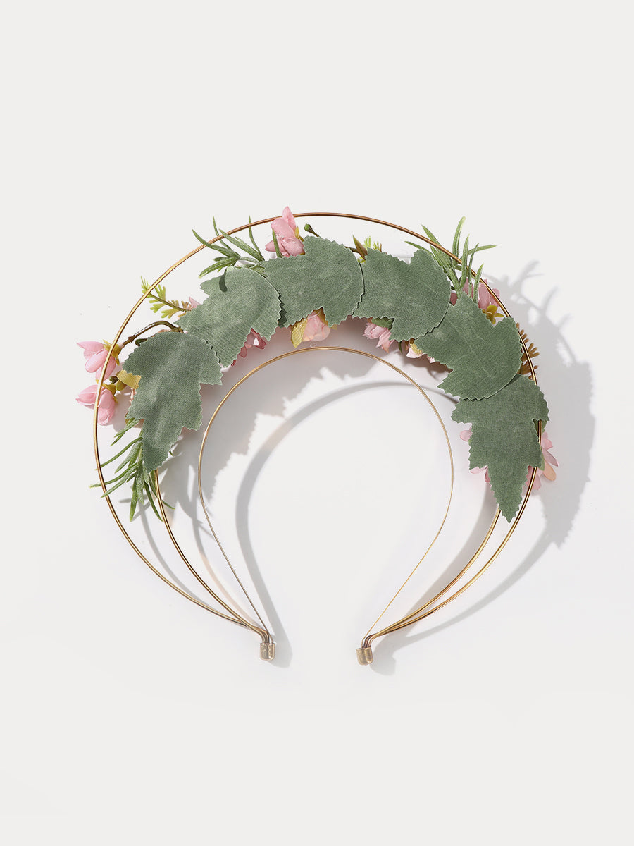 Three-layer Halo Flower Wreath Headband｜Awaytr®