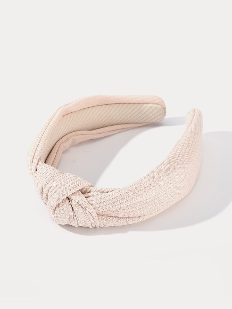 Fabric Knotted Wide Headband｜Awaytr®