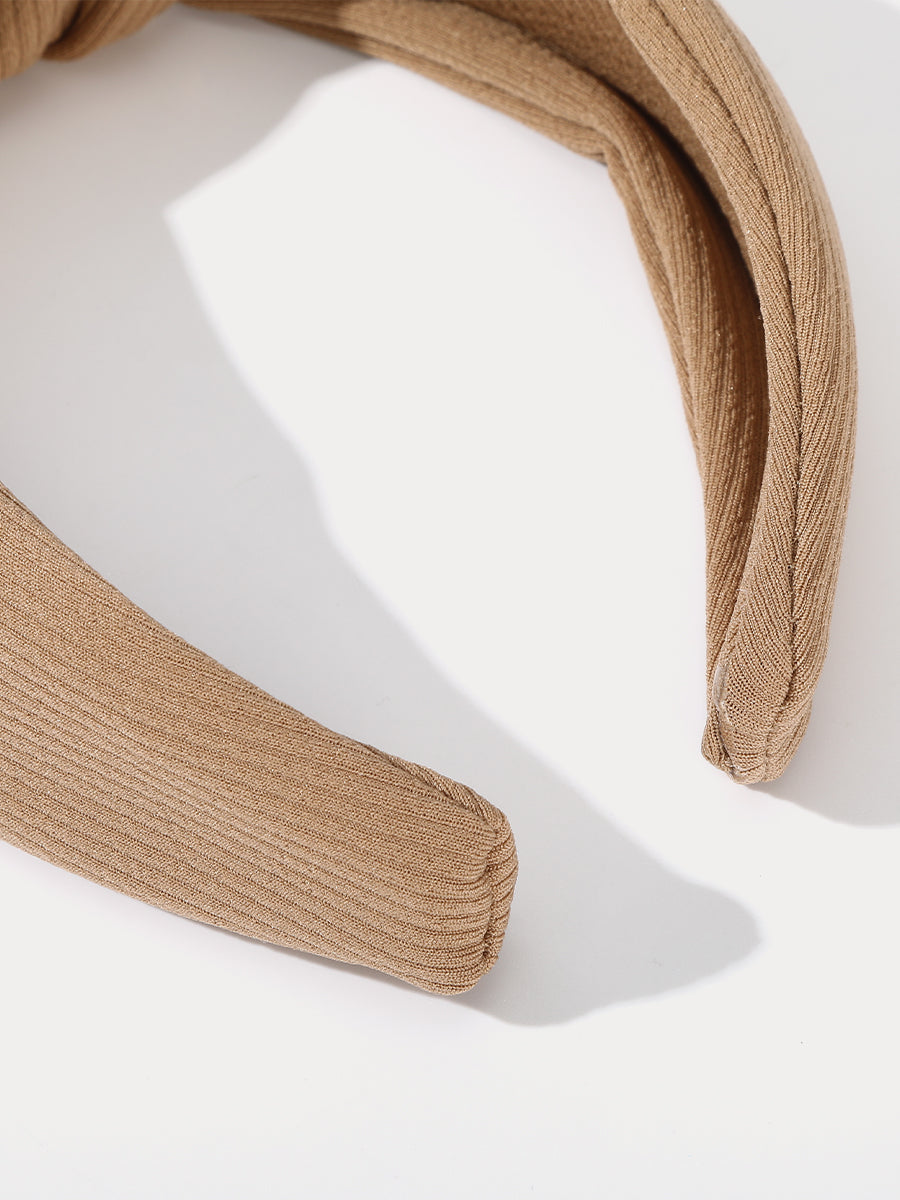 Fabric Knotted Wide Headband｜Awaytr®