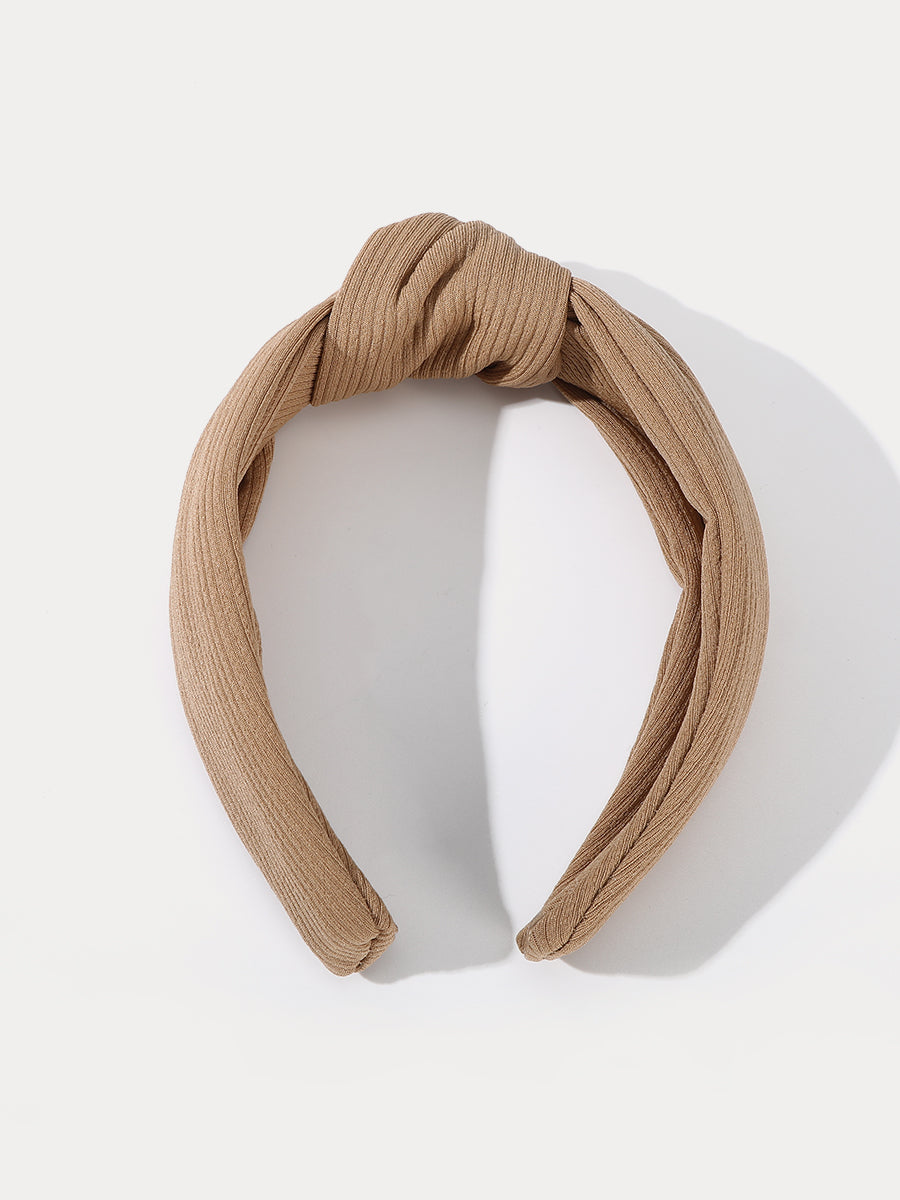 Fabric Knotted Wide Headband｜Awaytr®