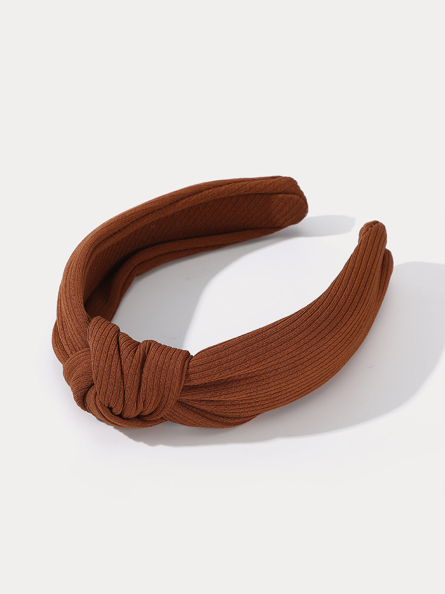 Fabric Knotted Wide Headband｜Awaytr®