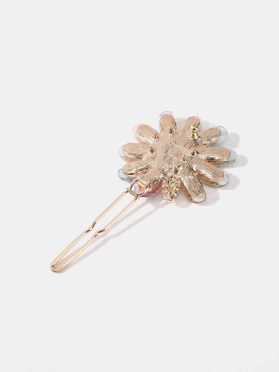 Rhinestone Flower Hair Clip｜Awaytr®