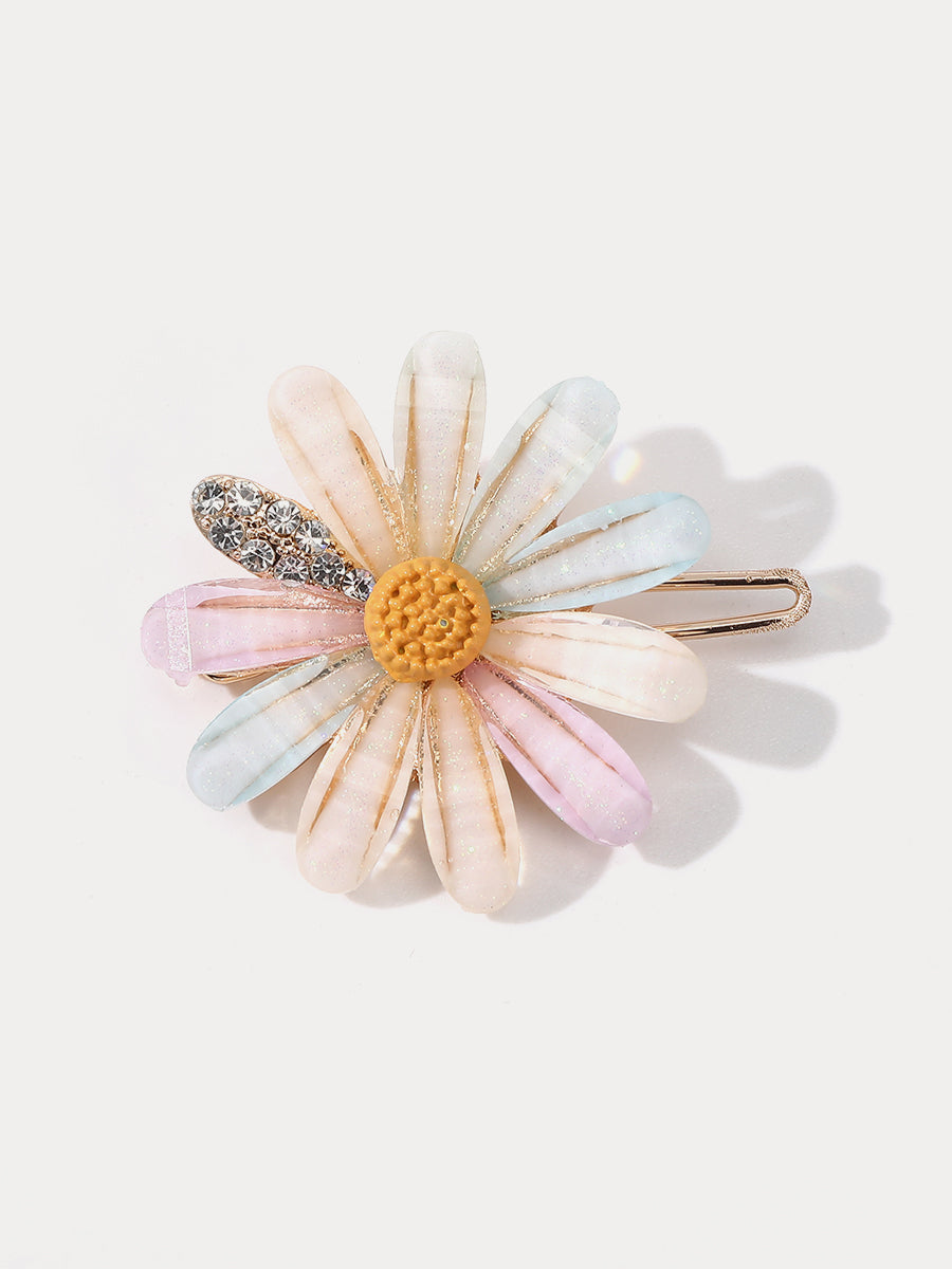 Rhinestone Flower Hair Clip｜Awaytr®