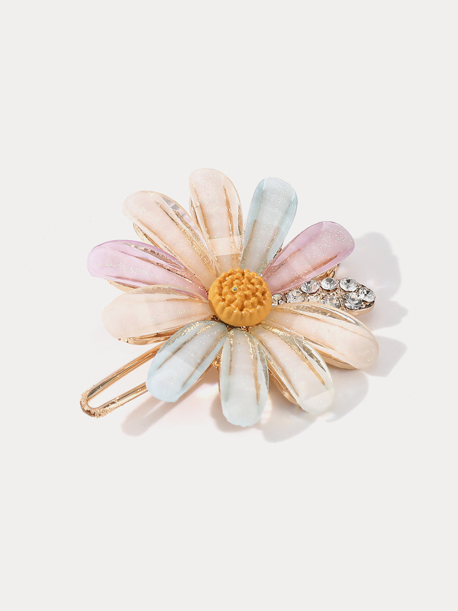 Rhinestone Flower Hair Clip｜Awaytr®