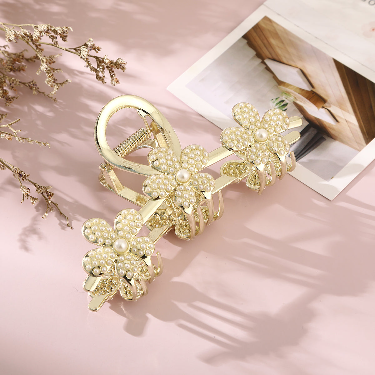 【Awaytr】CB1523 Alloy flower hair claw clip