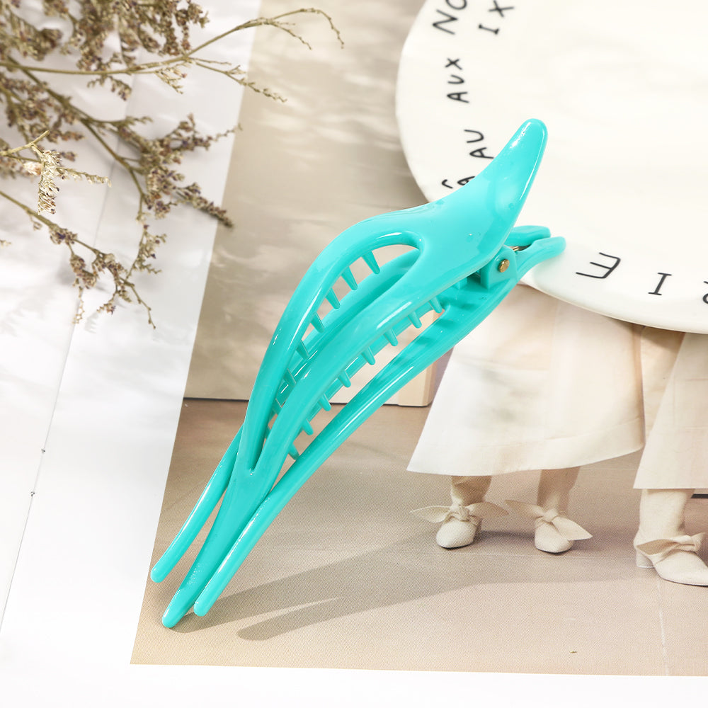 【Awaytr】CB1293 12cm bright surface three tooth hair clip