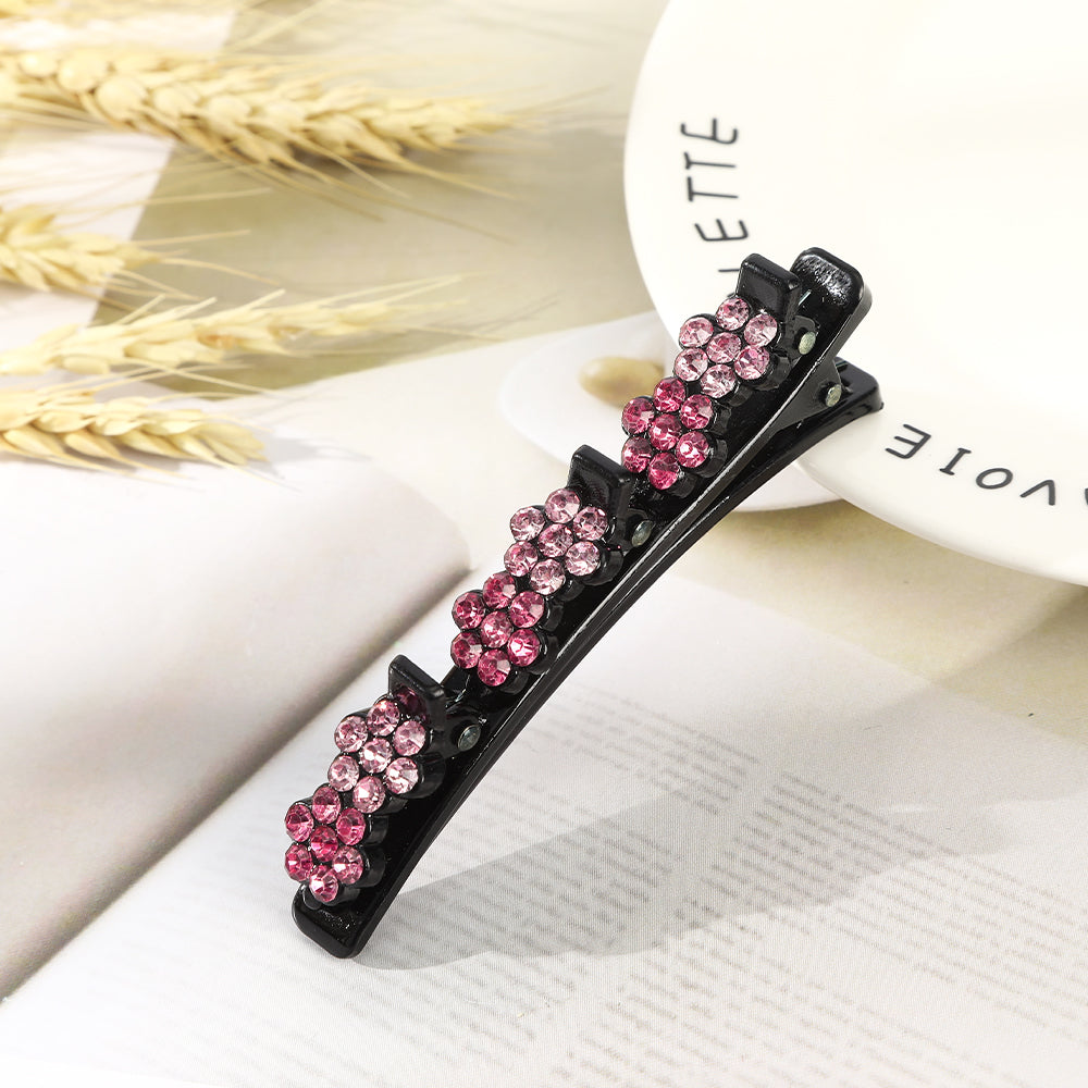 【Awaytr】CB1416 Rhinestone Flower Hairpin