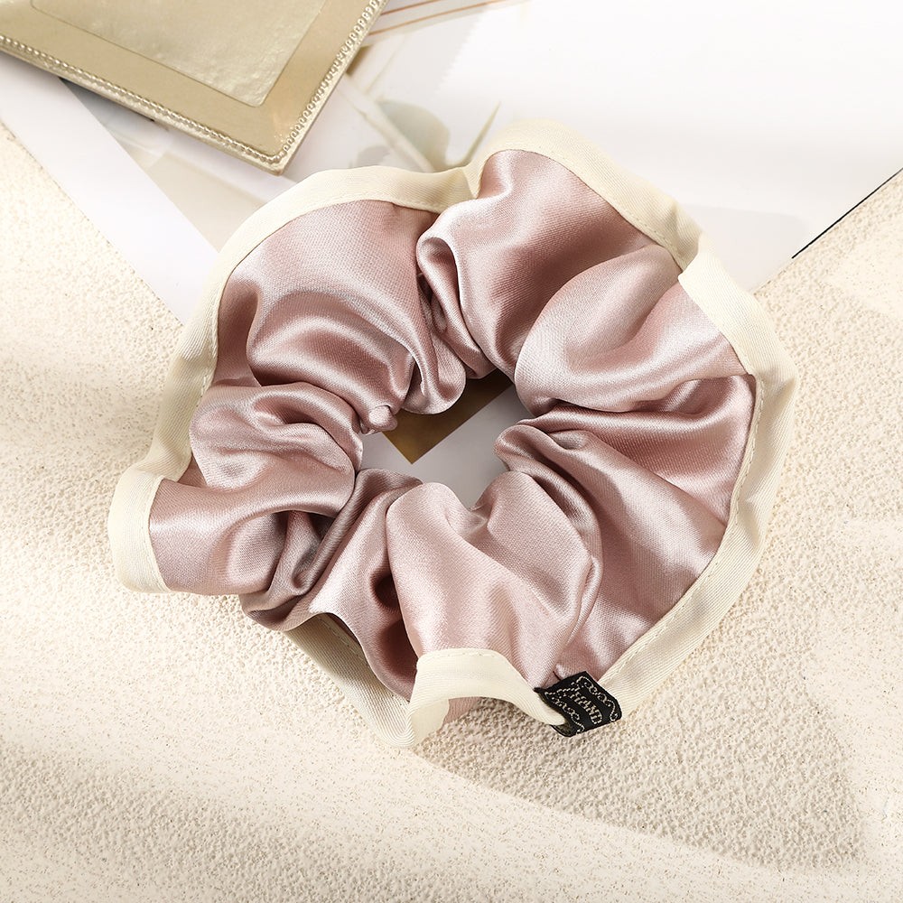 【Awaytr】CB1383 Solid color satin large intestine hair scrunches