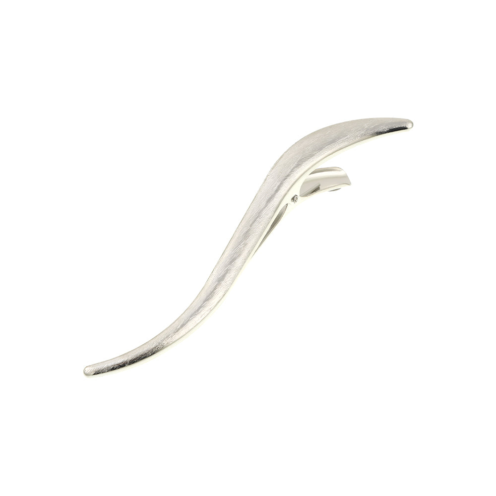 CB1220 Brushed Metal Hair Clips