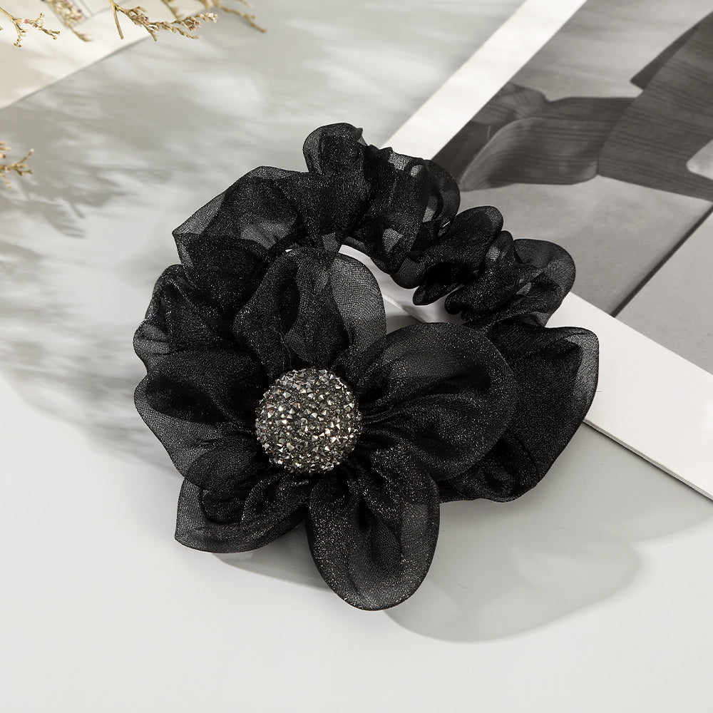 【Awaytr】CD1649-C  Mesh Pearl Flower Hairband