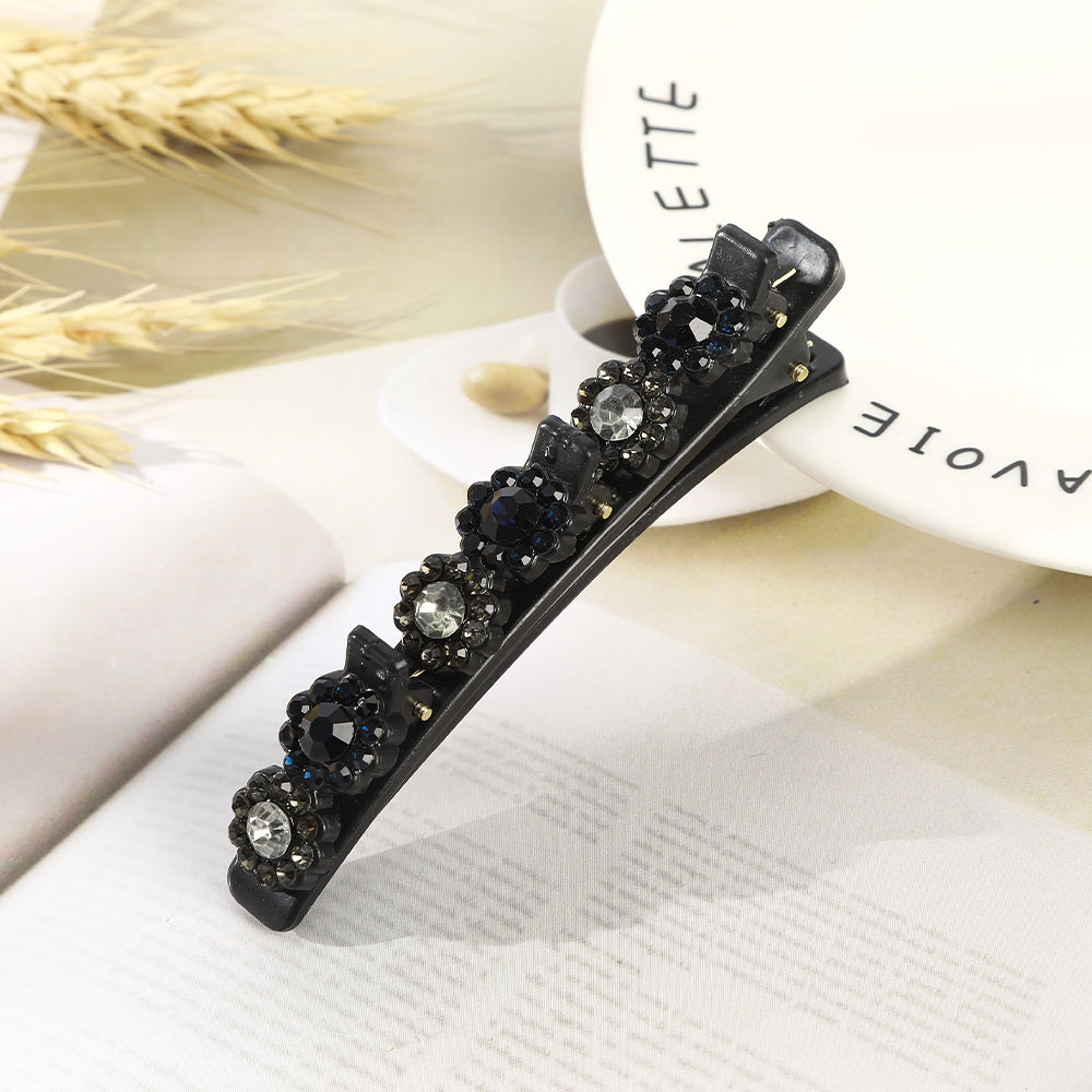 【Awaytr】CB1416 Rhinestone Flower Hairpin