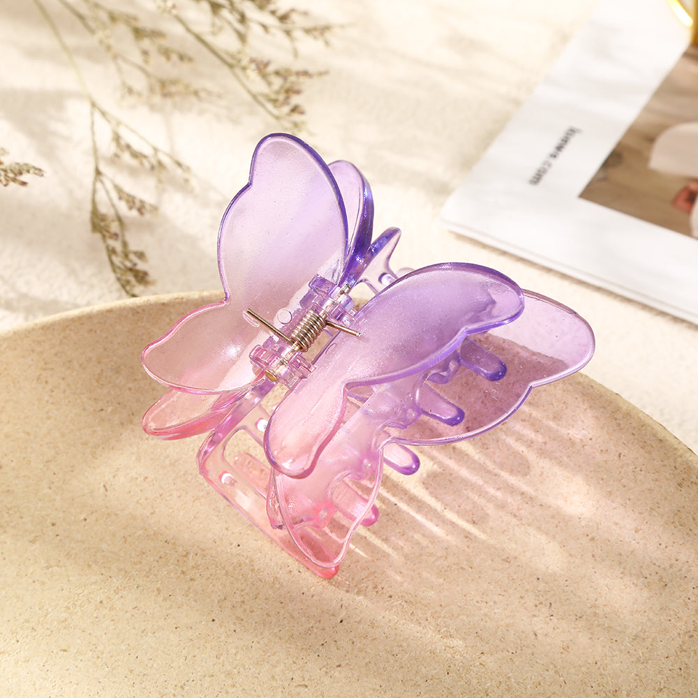 【Awaytr】CB1068 Frosted Butterfly Hair Claw Clip