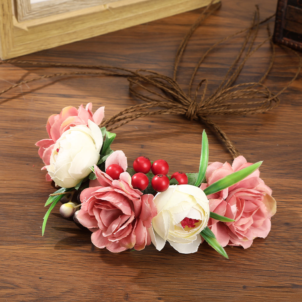 【Awaytr】CB1378 Simulation rose wreath