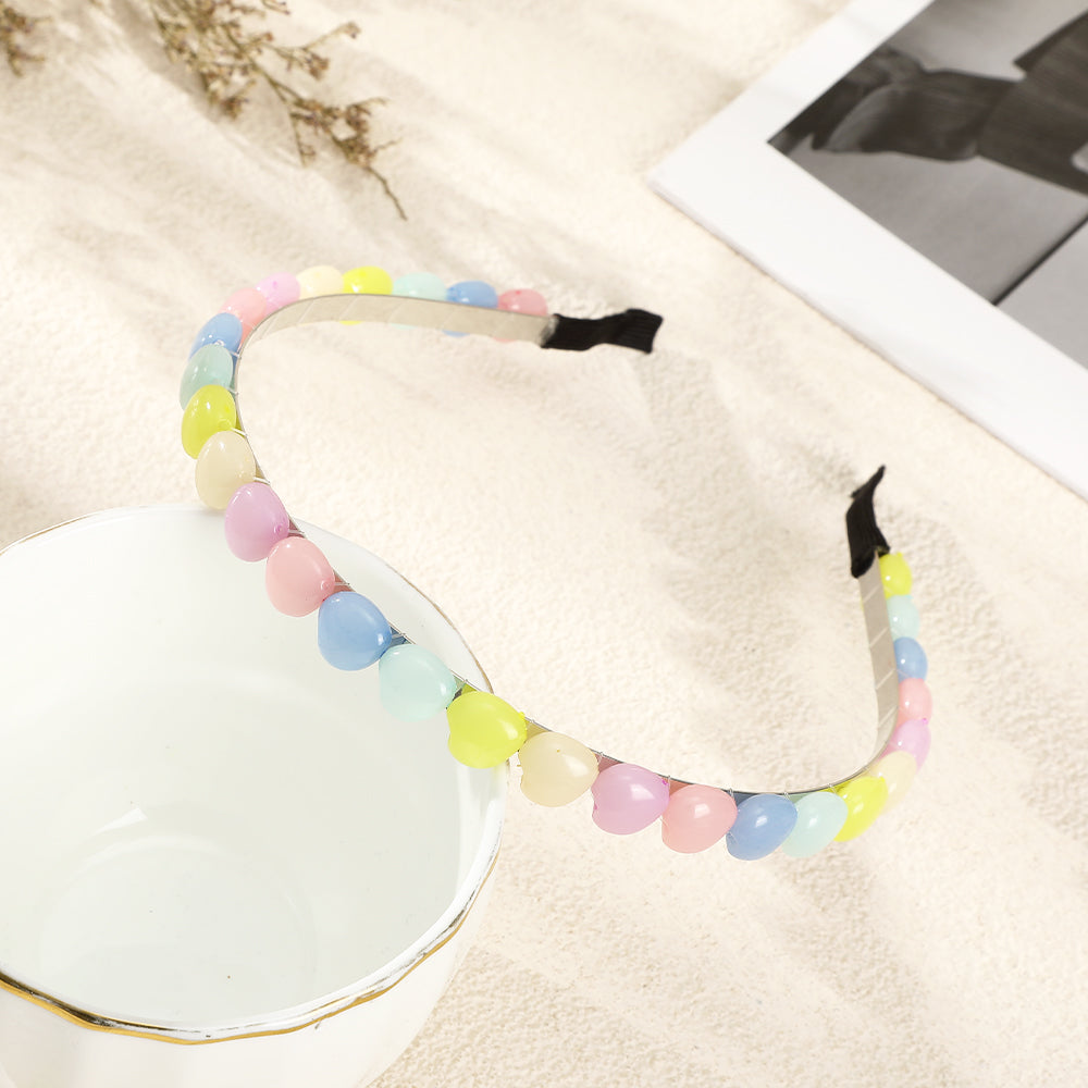 【Awaytr】CB1109 Colorful Big Heart Headband