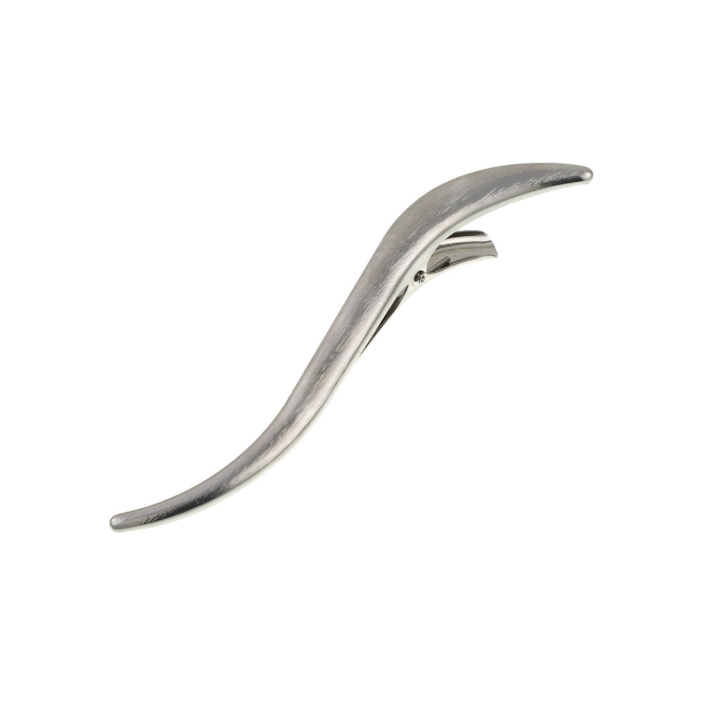 CB1220 Brushed Metal Hair Clips