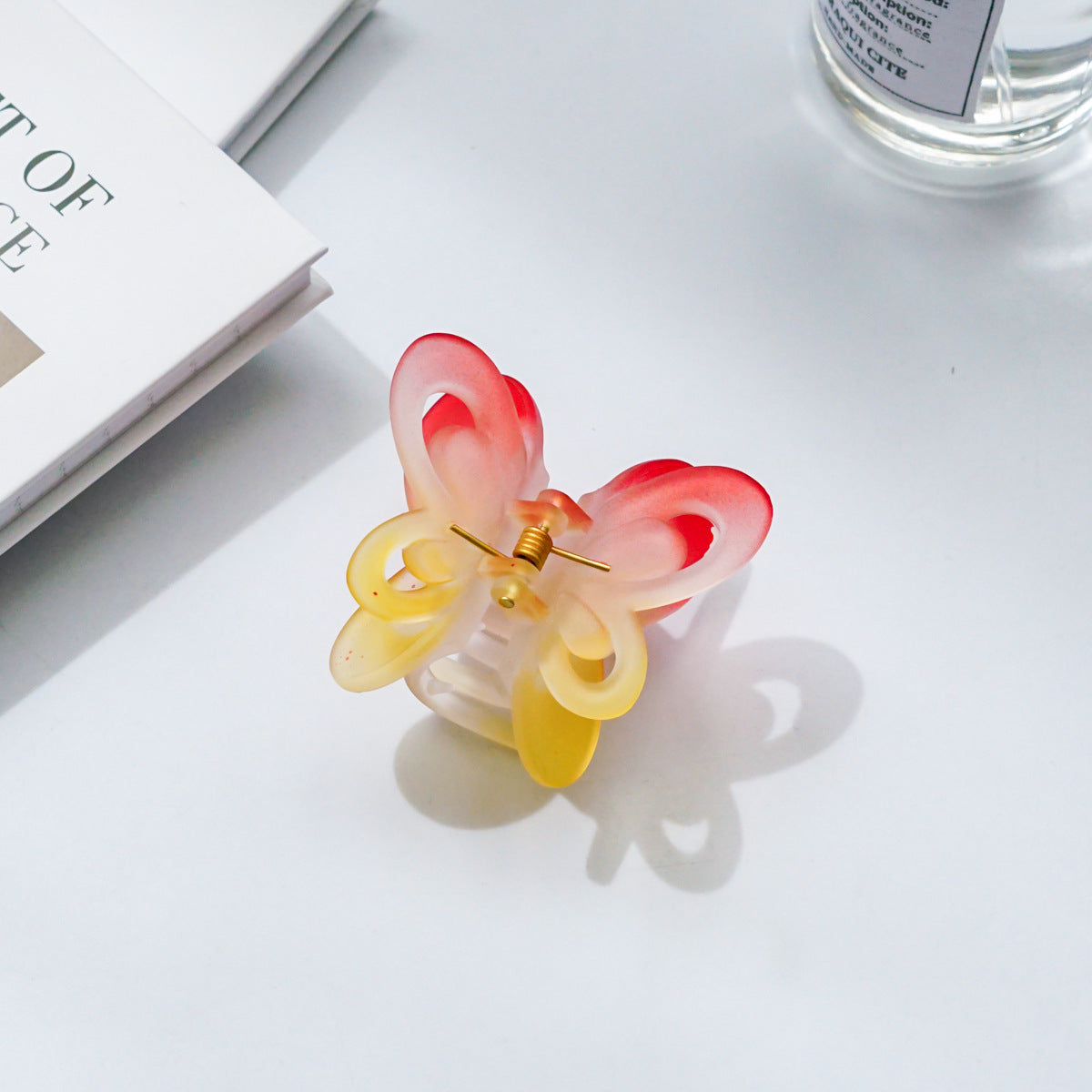 【Awaytr】CD1651 6cmGradient Double Layer Butterfly Hair Clip