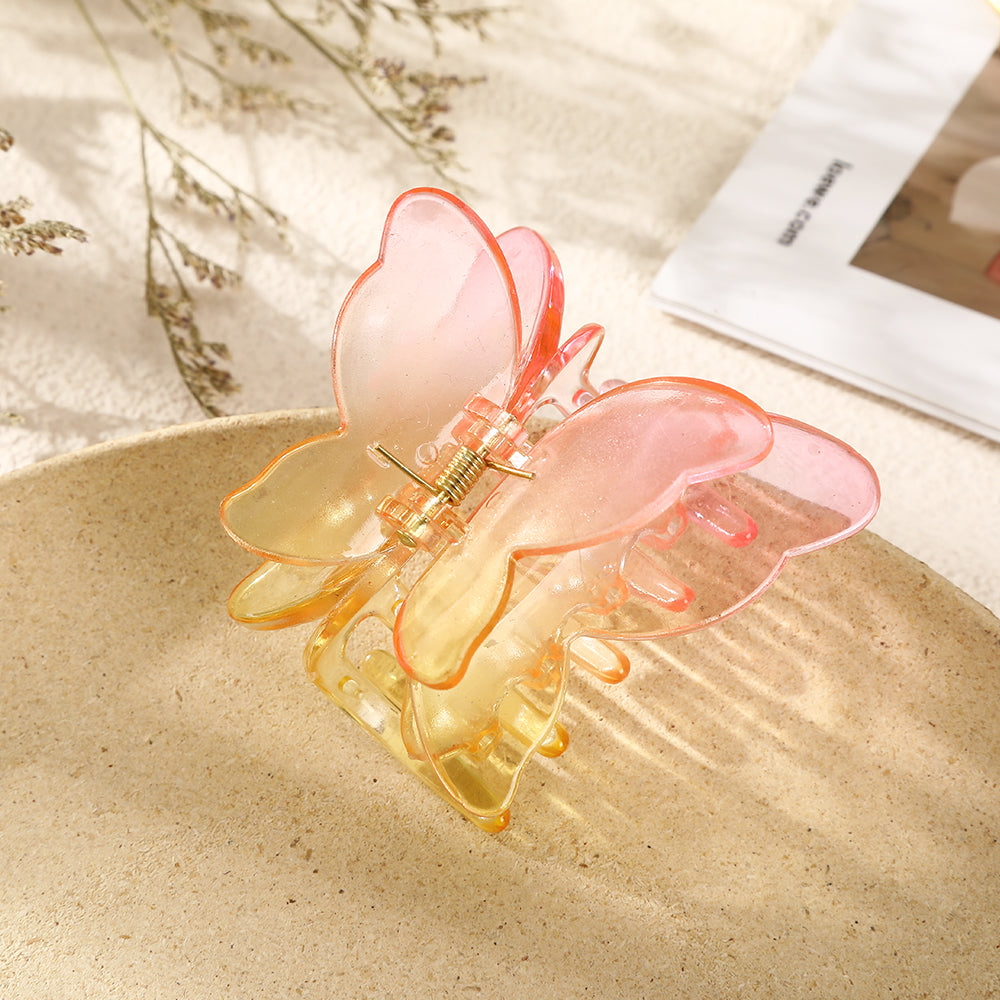 【Awaytr】CB1068 Frosted Butterfly Hair Claw Clip