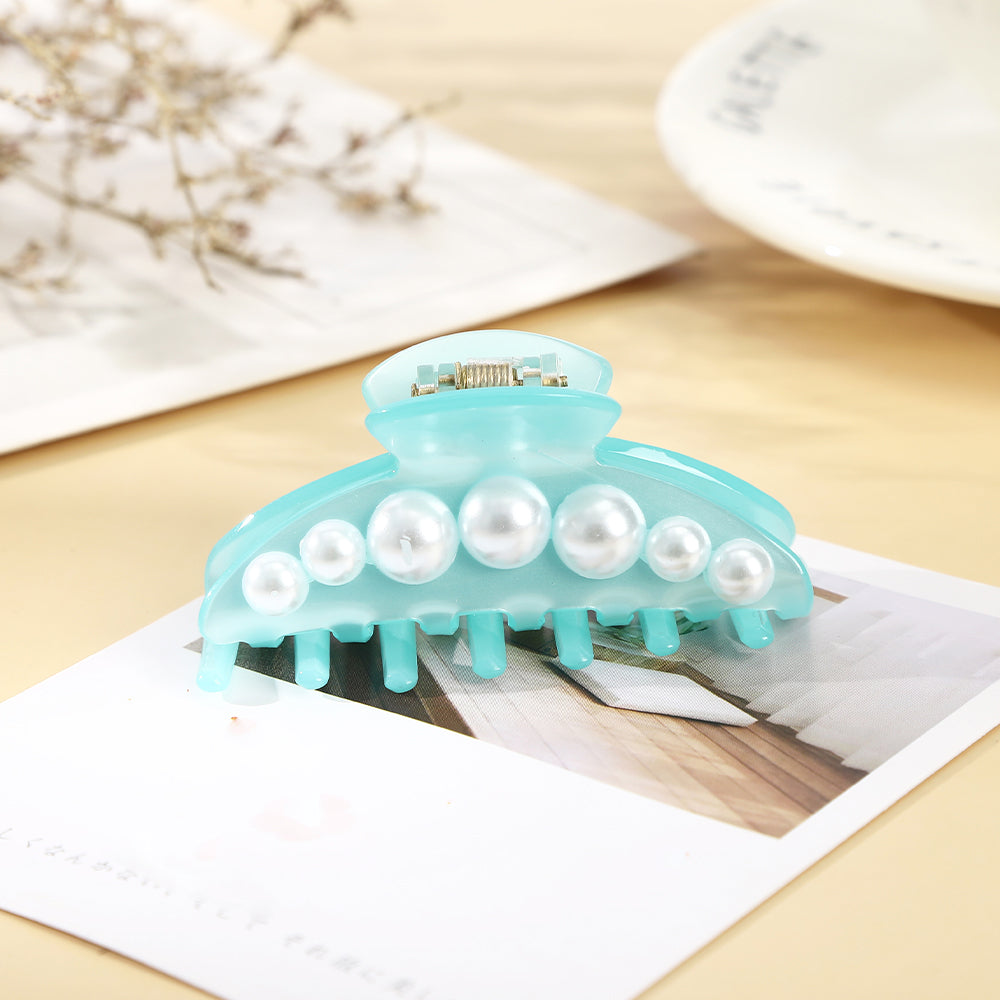 【Awaytr】CB1406 6.5cm Pearl Hair Claw Clip