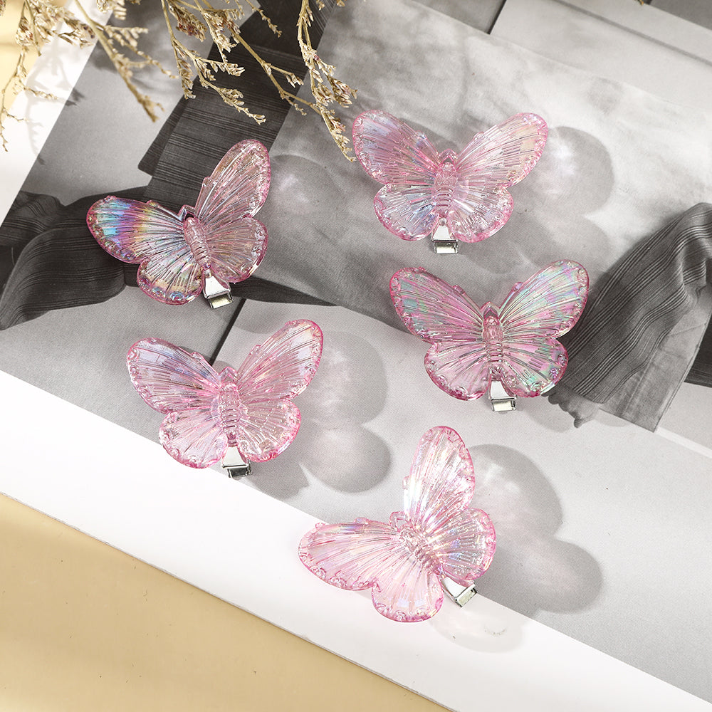 【Awaytr】CB1152 MINI transparent butterfly hair clip