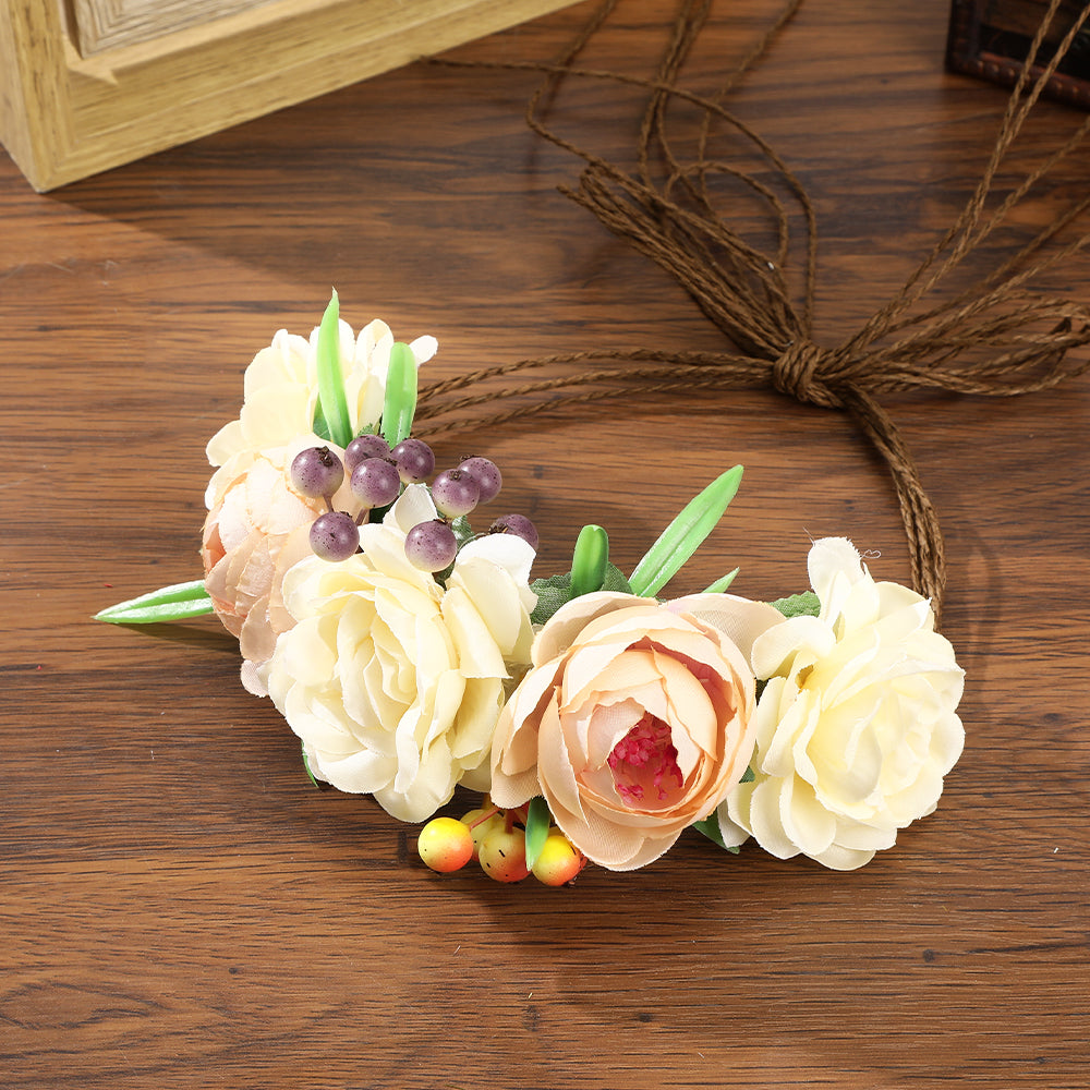 【Awaytr】CB1378 Simulation rose wreath