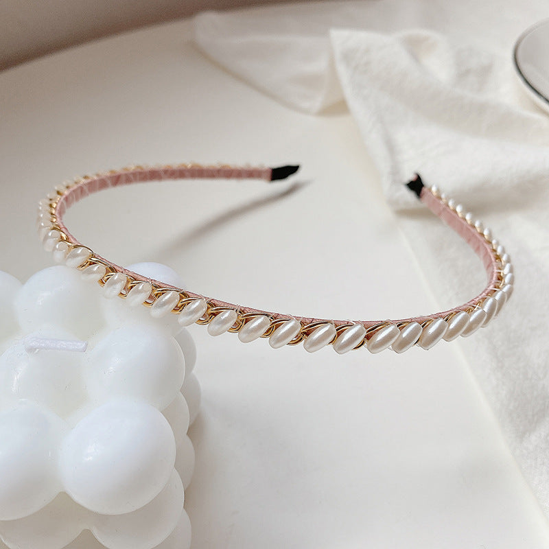 【Awaytr】 CD1619 Pearl Headband