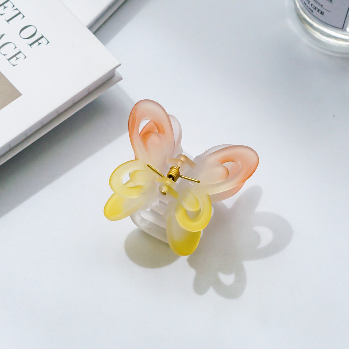 【Awaytr】CD1651 6cmGradient Double Layer Butterfly Hair Clip