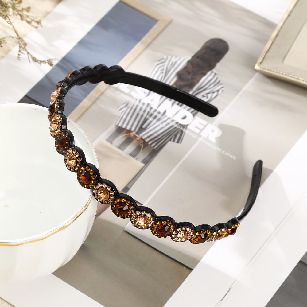 【Awaytr】CB1322 Rhinestone toothed headband