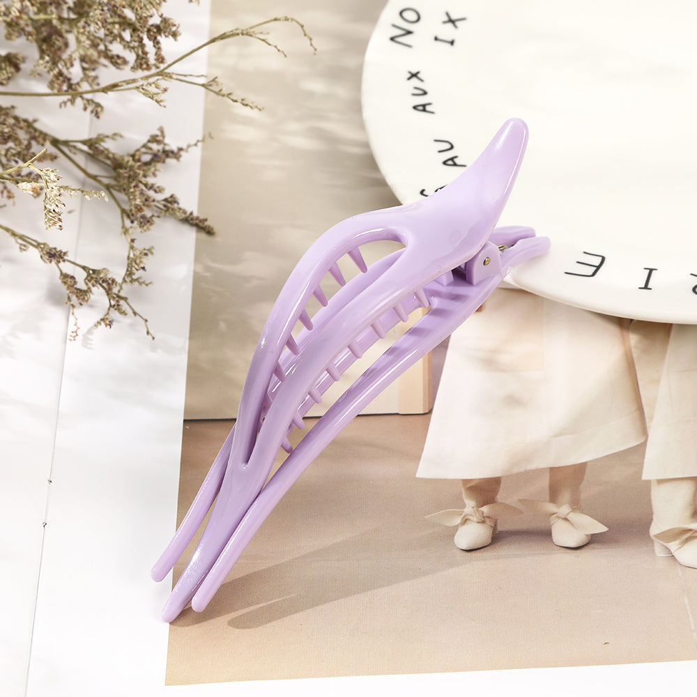 【Awaytr】CB1293 12cm bright surface three tooth hair clip