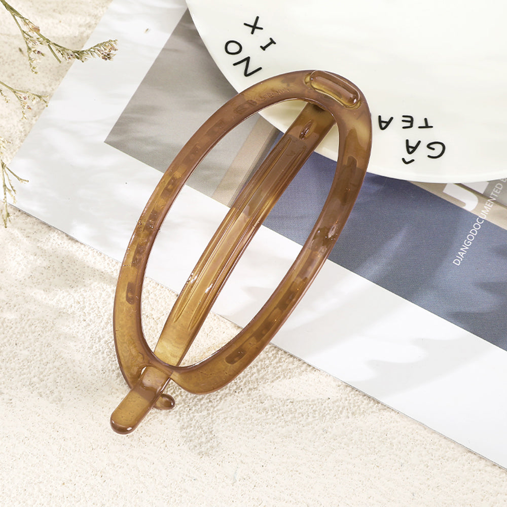 【Awaytr】CB1244 12cm large hollow oval hairpin