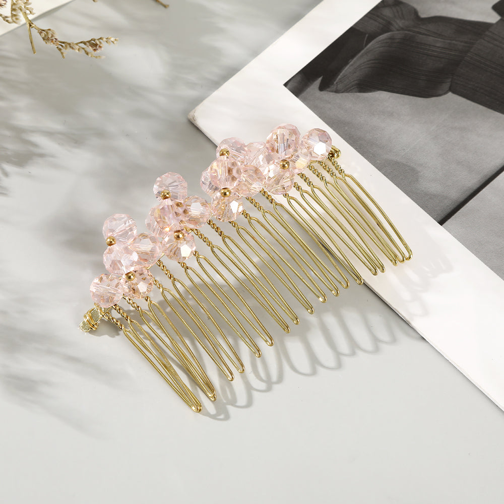 【Awaytr】CD1637 Alloy Pearl Hair Comb