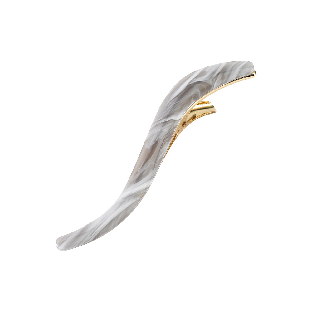 【Awaytr】CB1225 s-shaped water ripple hair clip