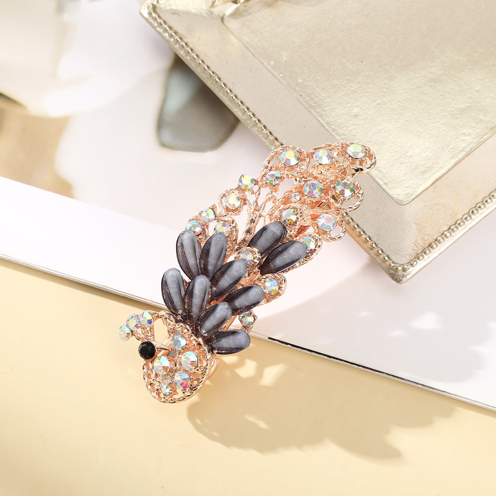 【Awaytr】CB1361 7cm Crystal Rhinestone Hair Clip