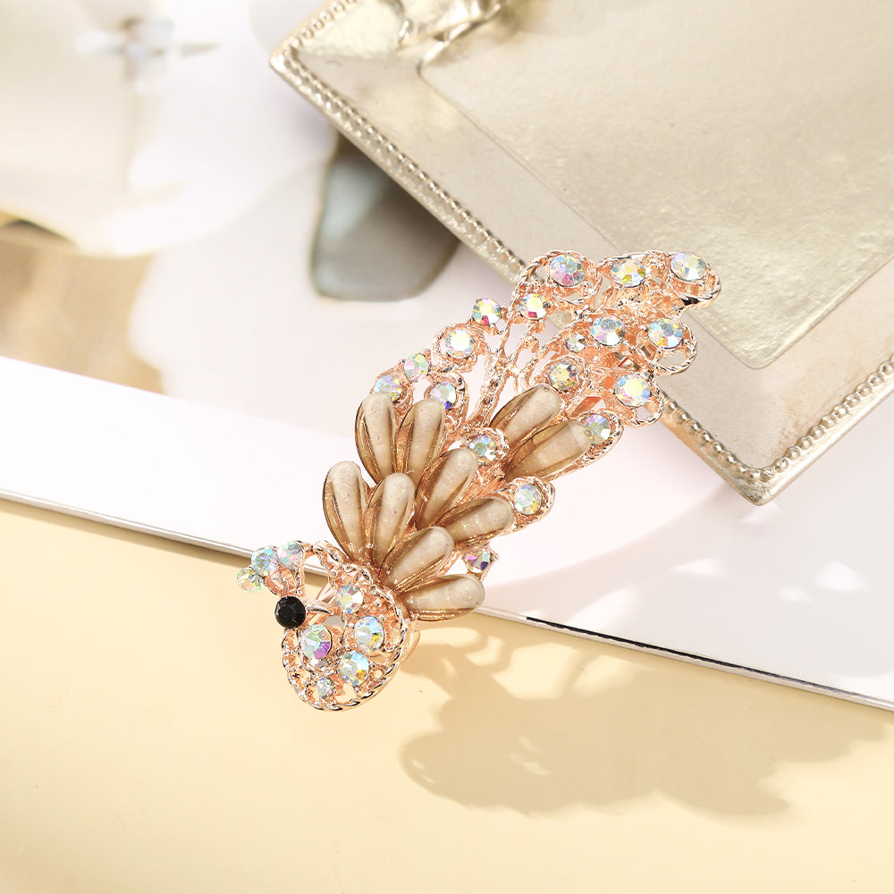 【Awaytr】CB1361 7cm Crystal Rhinestone Hair Clip