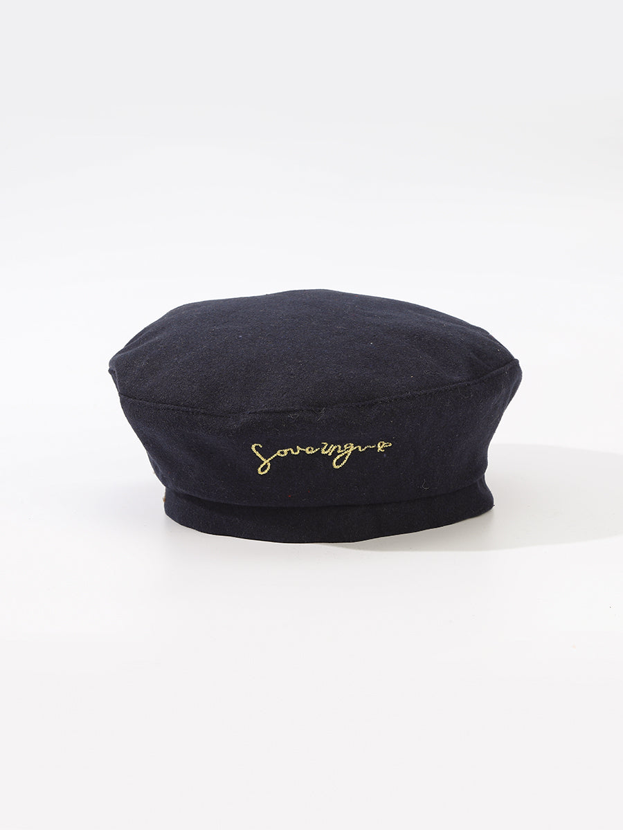 Letter Embroidery Beret Cap｜Awaytr®