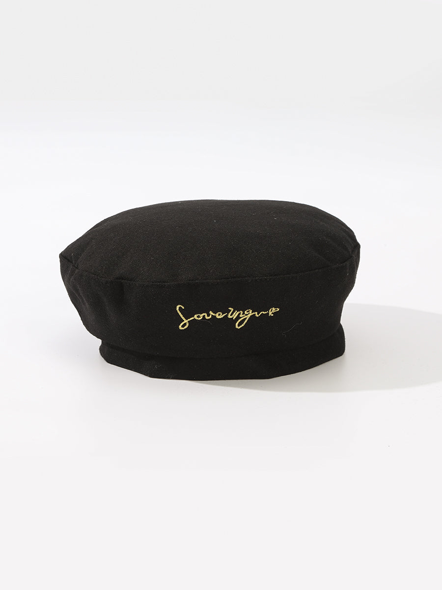 Letter Embroidery Beret Cap｜Awaytr®