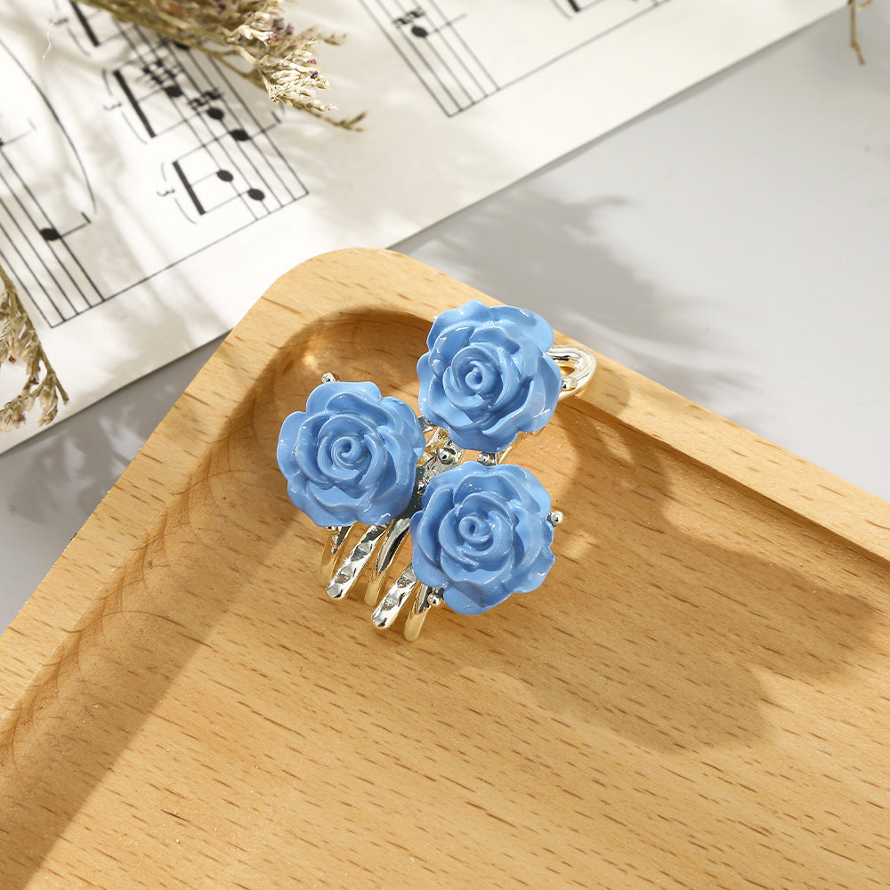 【Awaytr】CD1641 rose alloy hair clip