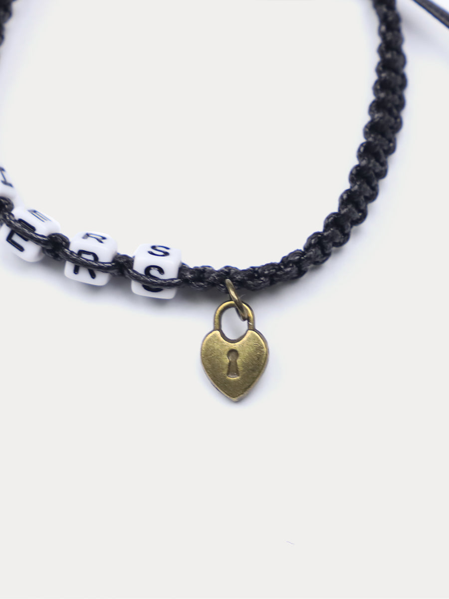 HIS HERS Lock Cylinder Key Braided Couple Bracelet｜Awaytr®