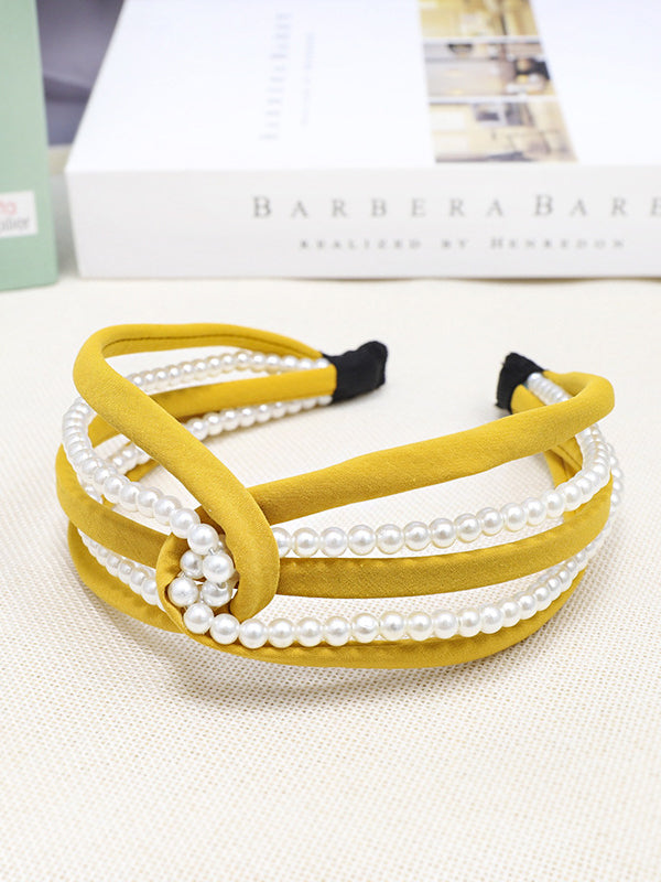 Knot Pearl Tiara Wide Headband｜Awaytr®