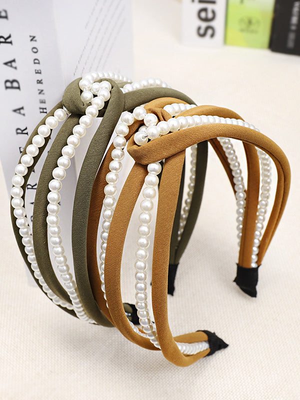 Knot Pearl Tiara Wide Headband｜Awaytr®